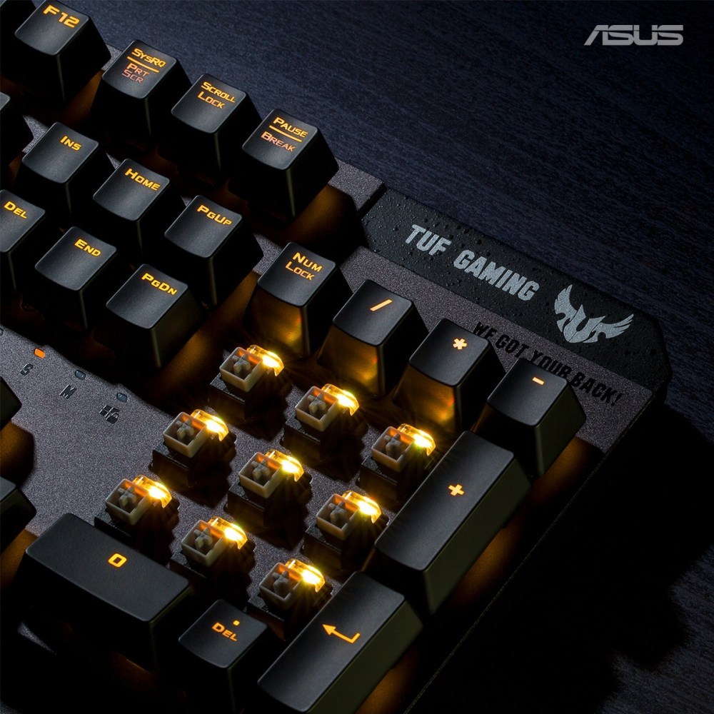 ASUS TUF Gaming K7光学机械轴键盘 ROG电竞键帽组今潮流上市 