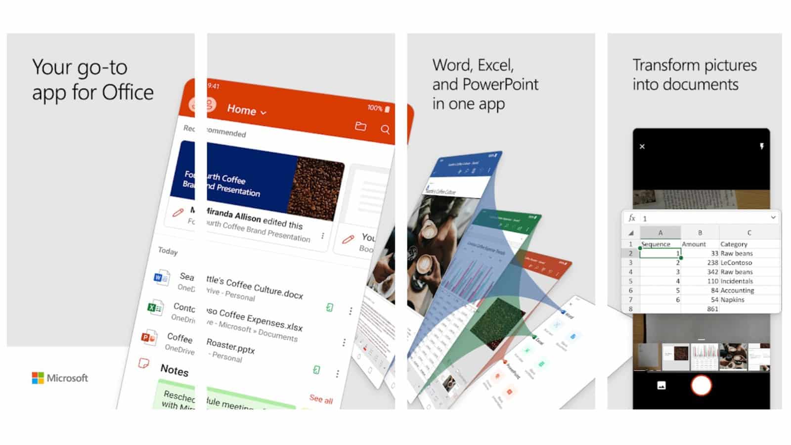 全新 Microsoft Office 程式 整合多项功能暂支援 Android 手机