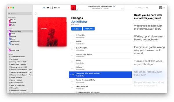 Mac版Apple Music将添「动态歌词」功能　迷你播放器也可显示 