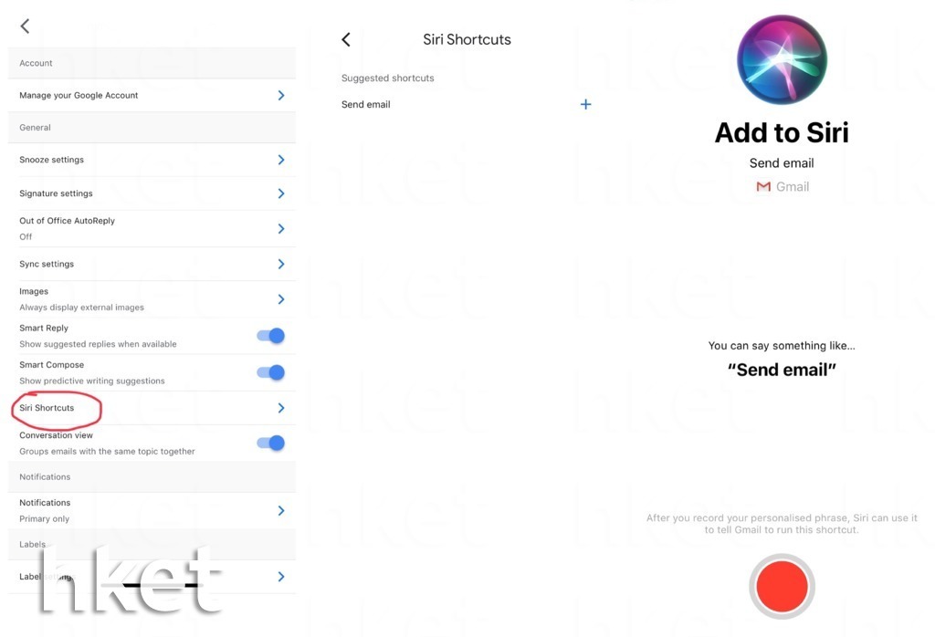 iOS版Gmail更新　新增支援Siri捷径功能 