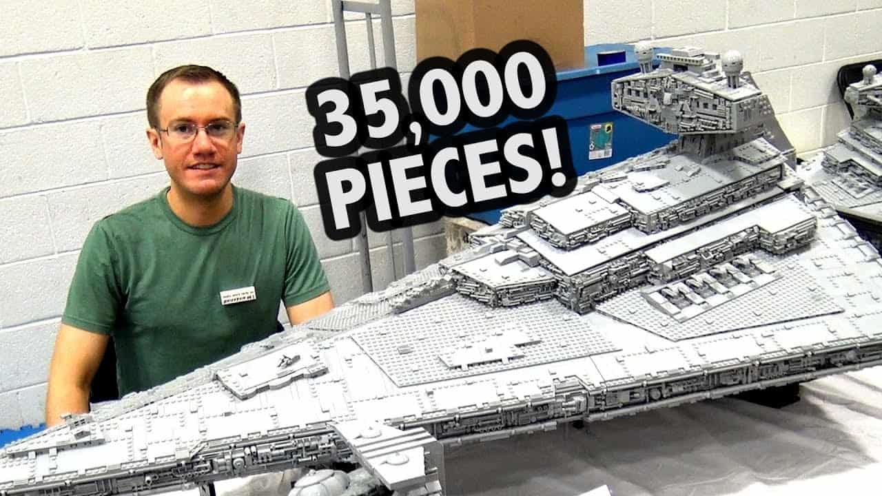 积木数量超过 35,000 块 LEGO 狂迷自製星战灭星舰